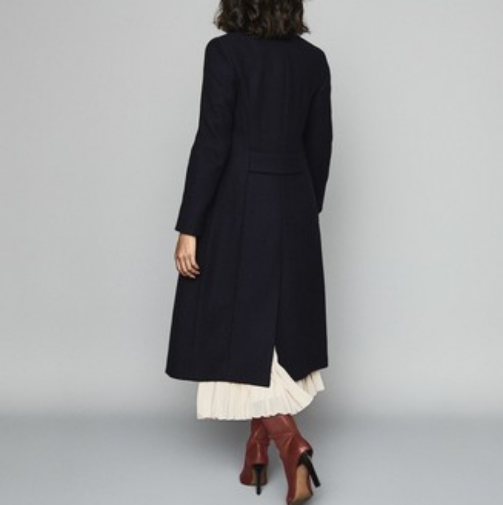NWOT REISS | $645 Mason Longline Wool Blend Coat - Picture 5 of 10